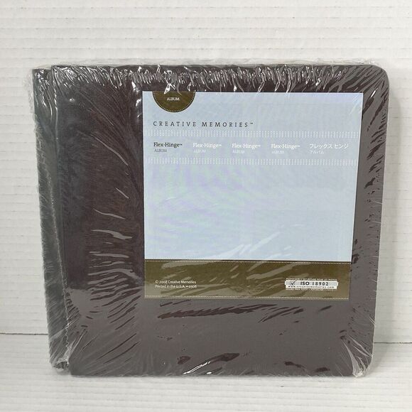 2008 Creative Memories Flex-Hinge Scrapbook Album (No Pages) 8.5" x 9" Brown - Picture 1 of 2